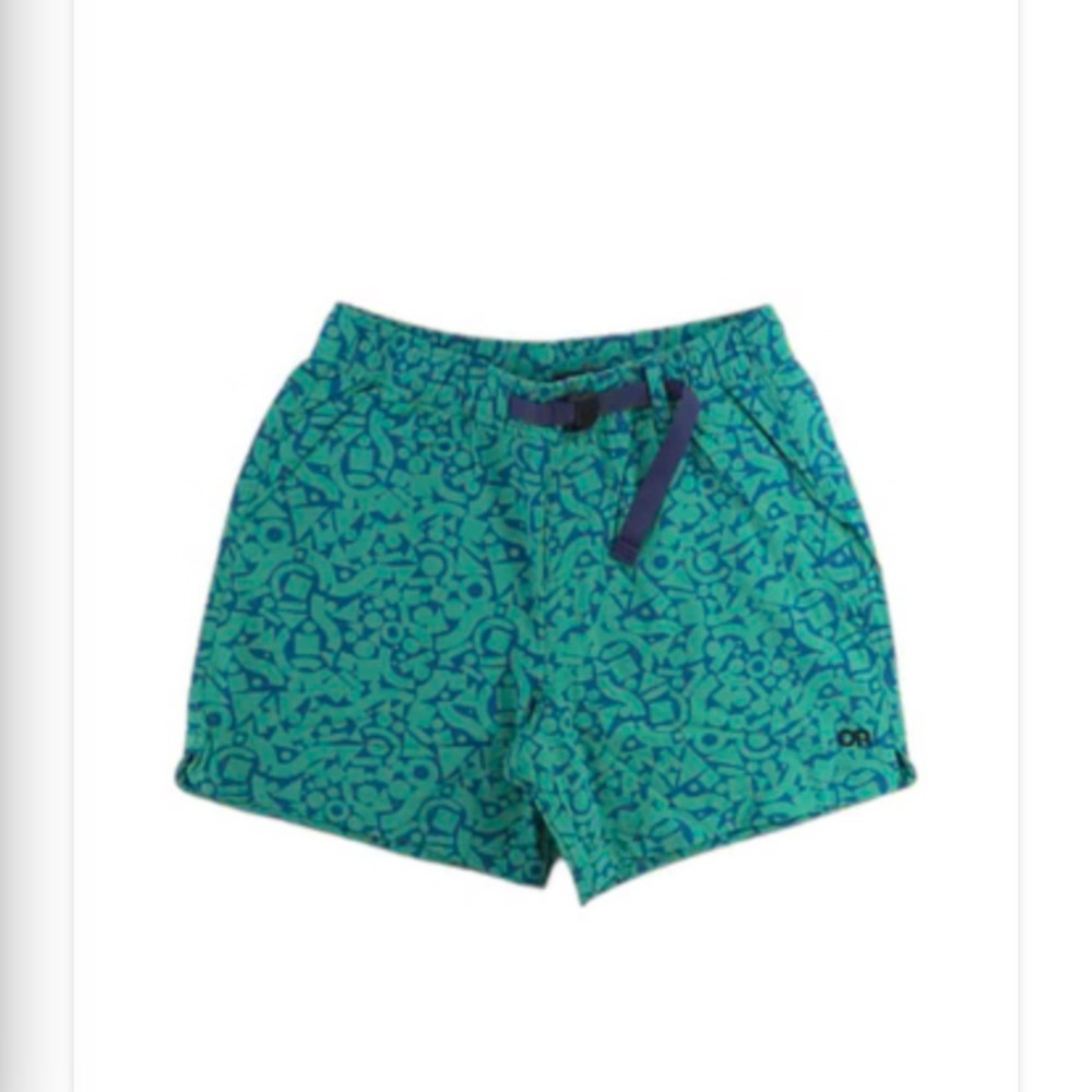 Outdoor Research Green Patterned Ferrosi Nylon Shorts